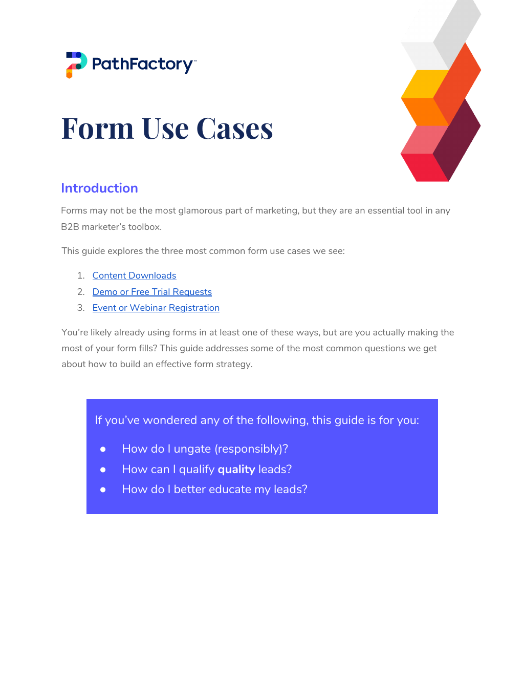 Form Use Cases