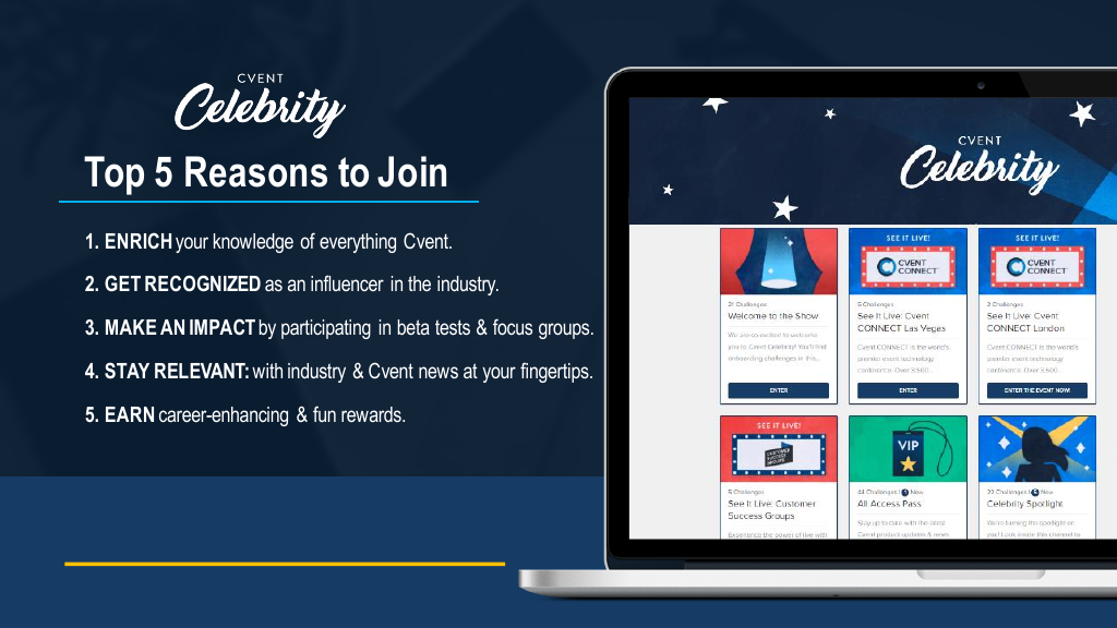 Join Cvent's Celebrity Rewards Program!