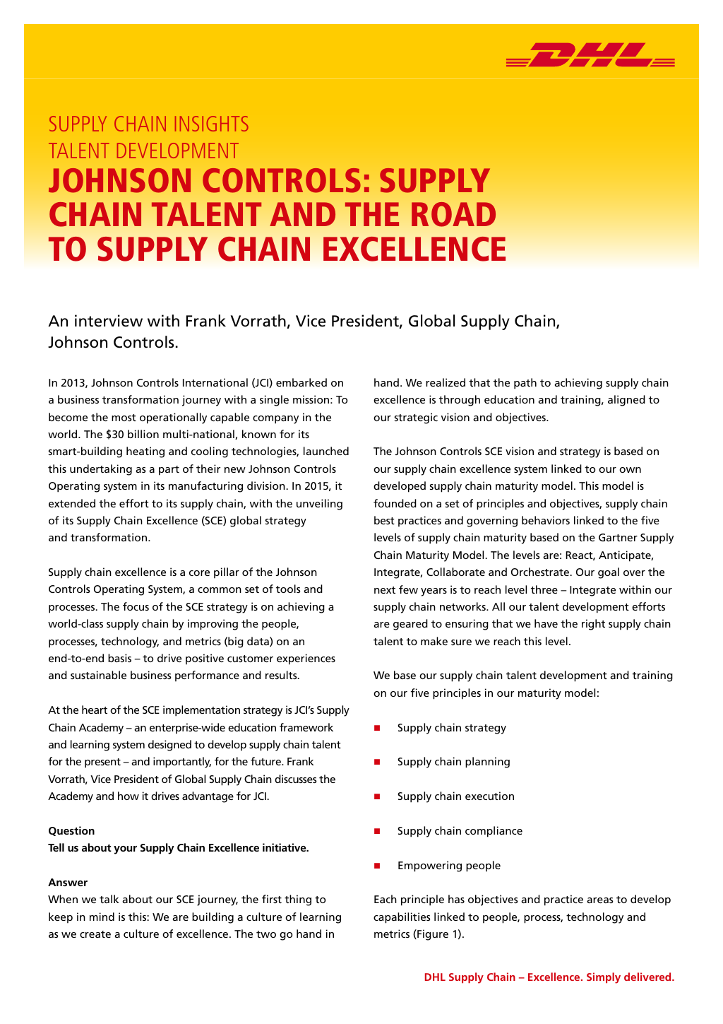 Article Q A Johnson Controls Journey To Supply Chain Excellence