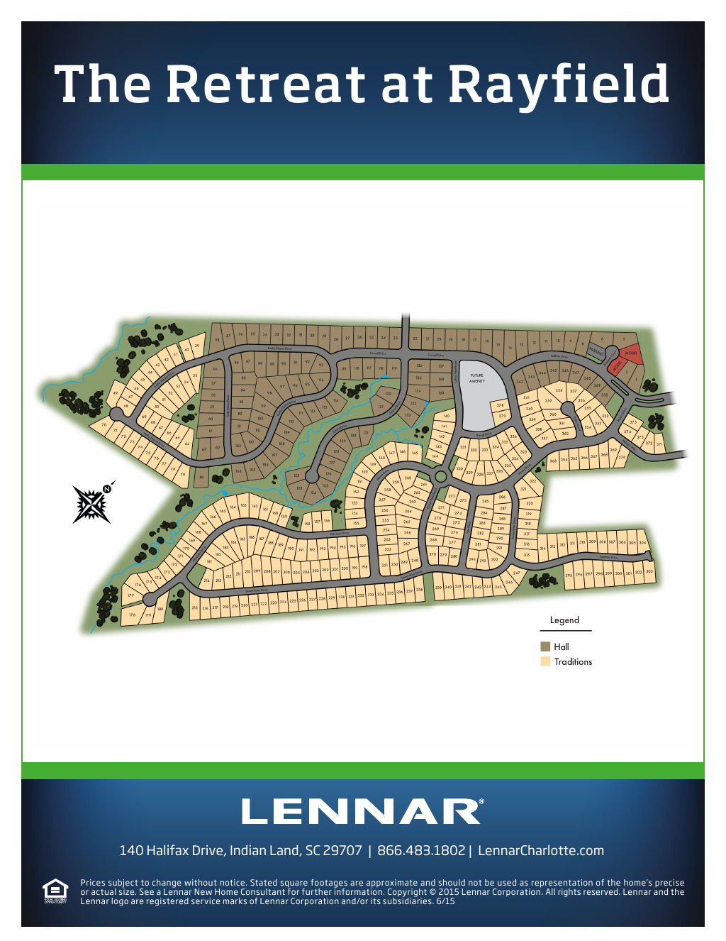 Retreat at Rayfield Site Map
